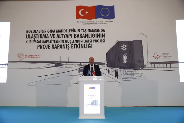 Bozulabilir Gıda Maddelerinin Taşınmasına İlişkin Ulaştırma ve Altyapı Bakanlığı’nın Kurumsal Kapasitenin Güçlendirilmesi’ AB Projesinin Kapanış Etkinliği 18 Nisan 2022 Tarihinde Ankara’da Gerçekleştirildi.